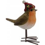 Clayre & Eef Dekorace zimní figurka ptáček s čepičkou - 9*6*12 cm – Hledejceny.cz