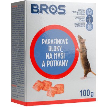 Bros Parafínové bloky na myši a potkany 100 g 1699