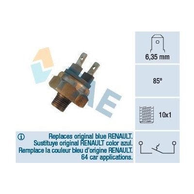 Teplotní spínač, varovná kontrolka chladiva FAE 35460 | Zboží Auto