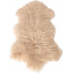 Dekorační kožešina, pravá ovčí kůže, 100 × 70 cm, béžová – Zboží Dáma