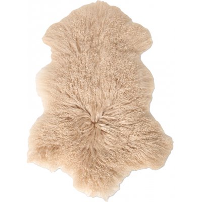Dekorační kožešina, pravá ovčí kůže, 100 × 70 cm, béžová – Zboží Dáma