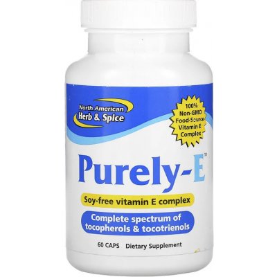 North American Herb & Spice Vitamín E Purely-E 60 kapslí – Hledejceny.cz
