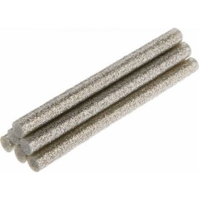 TOPEX tavná tyčka se třpytkami 8 mm stříbrné