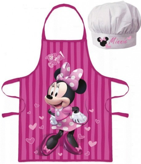 Javoli Dětská dívčí zástěra a kuchařská čepice myška Minnie Mouse Disney ❤  od 239 Kč - Heureka.cz