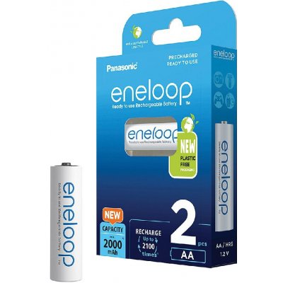 Panasonic Eneloop AA 2000mAh 2ks 3MCDE/2BE – Zboží Mobilmania