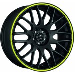 Barracuda Karizzma 7,5x17 4x108 ET38 matt black trim yellow – Hledejceny.cz