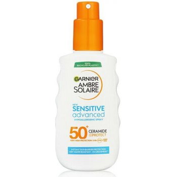 Garnier Ambre Solaire Sensitive Advanced Hypoallergenic Spray voděodolný opalovací sprej SPF50+ 150 ml