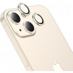 HOCO tvrzené sklo na fotoaparát pro iPhone 13 Mini / iPhone 13 metal gold (V12) A1-24576 – Zboží Živě