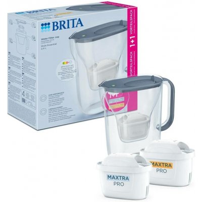 Brita Style ESS 2,4 l šedomodrá + filtry PO+PL 2 ks – Zboží Mobilmania