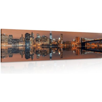 Obraz odraz Manhattanu ve vodě - 120x40 – Hledejceny.cz