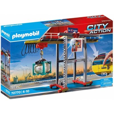 Playmobil 70770 portálový jeřáb s kontejnery – Zboží Dáma