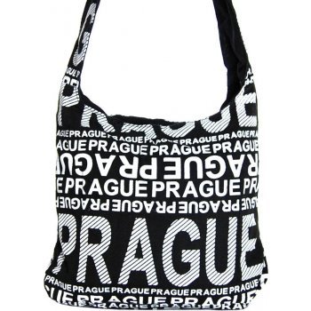 Moderní crossbody Prague s bílým potiskem