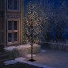 Vánoční stromek Vidaxl Vánoční strom 1200 LED teplé bílé světlo třešňový květ 400 cm 51274 HangarStore.cz