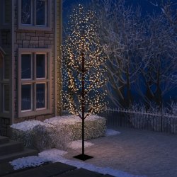 Vidaxl Vánoční strom 1200 LED teplé bílé světlo třešňový květ 400 cm 51274 HangarStore.cz