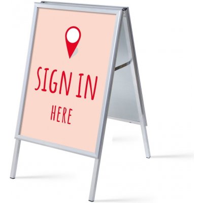 Jansen Display Set reklamního áčka A1, Přihlášení, červený, anglicky, 639 x 1094 mm – Hledejceny.cz