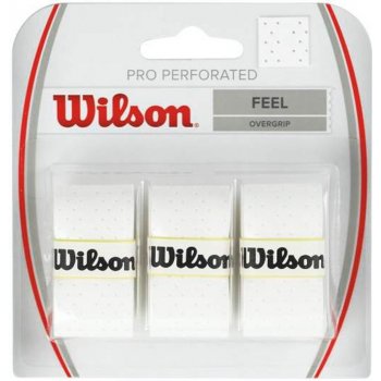 Wilson Pro overgrip Perforated 3ks bílá