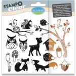 Aladine Razítka gelová Stampo Clear Lesní zvířátka – Zboží Dáma