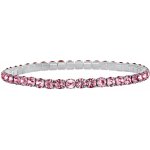 CRYSTalp Elastický tenisový náramek s růžovými Swarovski krystaly Aura 22270.LRO.E – Hledejceny.cz