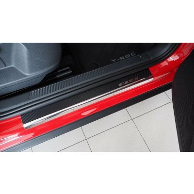 Alu-Frost Kryty prahů-nerez+karbon VOLKSWAGEN T-ROC | Zboží Auto