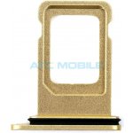 iPhone 11 držák SIM (SIM Tray) žlutý, originální – Zboží Živě