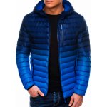 Ombre Clothing pánská zimní prošívaná bunda Avalanche C319 tmavě modrá – Zboží Mobilmania