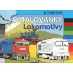 Lokomotivy didaktické omalovánky