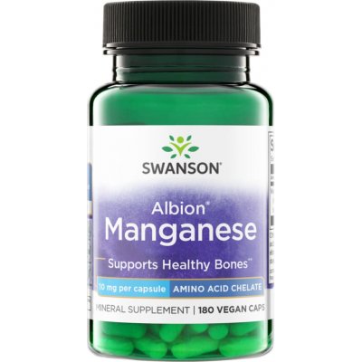 Swanson Albion Chelát Manganu 10 mg 180 kapslí – Hledejceny.cz