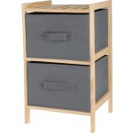 HOMESTYLING Úložný regál s textilními koši 2 patra KO-784630100 – Hledejceny.cz
