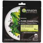 Garnier Pure Charcoal černá textilní maska s extraktem z mořských řas 28 g – Zboží Mobilmania