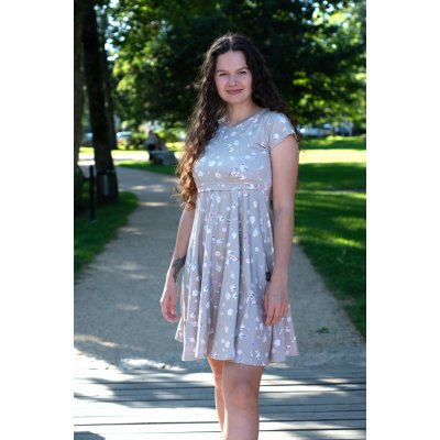 Jsem máma bavlněné kojicí šaty ptáčci – Sleviste.cz