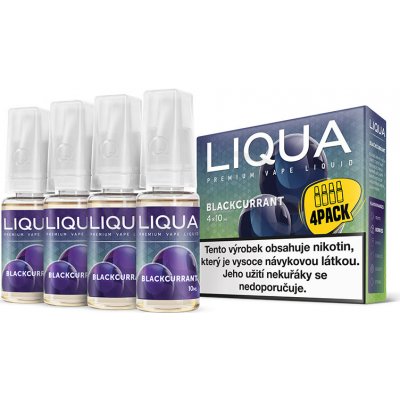 Ritchy Liqua Elements 4Pack Blackcurrant 4 x 10 ml 3 mg – Hledejceny.cz