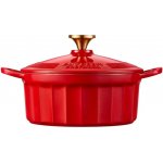 BUYDEEM Enameled Cast Iron Dutch Oven CP521-KR 2,9L, model CP521, color Koi Red CP521-KR – Zboží Dáma