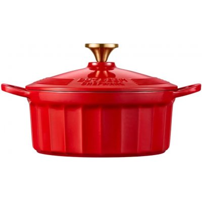 BUYDEEM Enameled Cast Iron Dutch Oven CP521-KR 2,9L, model CP521, color Koi Red CP521-KR – Zboží Dáma