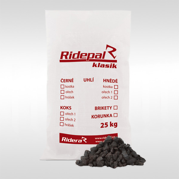 RIDEPAL Kovářské pytlované černé uhlí 950 Kg
