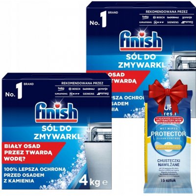 Finish Ochranná sůl do myčky 2 x 4 kg + dárek – Zbozi.Blesk.cz