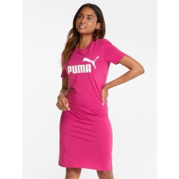 Puma Dámské šaty s potiskem tmavě růžové