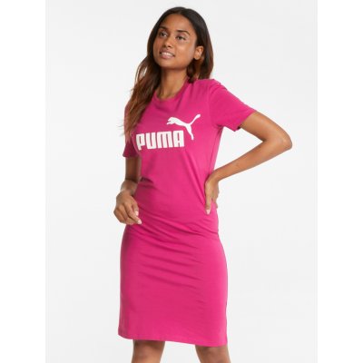 Puma Dámské šaty s potiskem tmavě růžové – Zboží Mobilmania