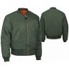 Army a lovecká bunda, kabát a blůza Bunda Mil-Tec MA1 basic zelená