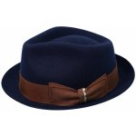 Goorin Bros. trilby klobouk s hnědou stuhou Goorin Bros Fabyan Park modrý – Zboží Dáma