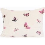 MKLuzkoviny.cz mikroplyš Exclusive Motýlci béžové 50 x 70 cm – Sleviste.cz