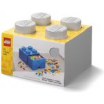 LEGO® Box 4 šuplík 25x25x18cm sv.šedý – Zboží Dáma