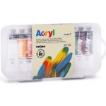 akrylové barvy PRIMO sada 10 x 18 ml – Sleviste.cz