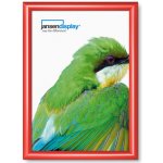 Jansen Display Klaprám A3 ostrý roh profil 25mm RAL 3020 červená, 328 x 451 mm – Zboží Dáma
