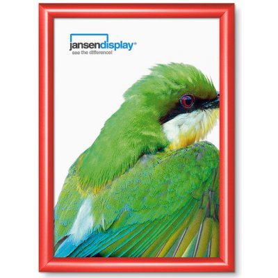 Jansen Display Klaprám A3 ostrý roh profil 25mm RAL 3020 červená, 328 x 451 mm – Zboží Dáma