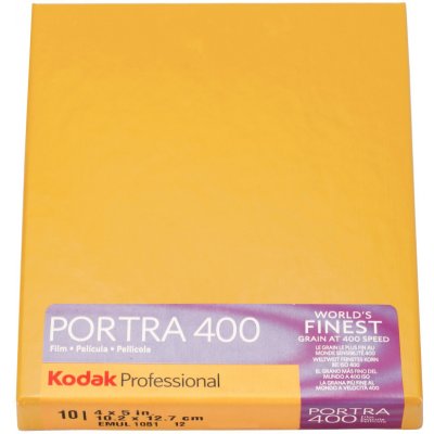 KODAK Portra 400 4x5" 10 listů – Zboží Živě
