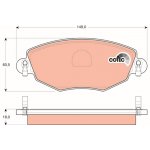 Sada brzdových destiček, vždy 4 kusy v sadě TRW GDB1434 | Zboží Auto