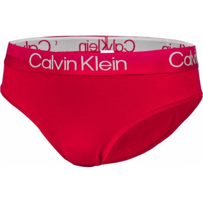 Calvin Klein Dámské kalhotky s vysokým pasem QF6718E XMK červená – Zboží Mobilmania