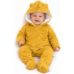 Baby Nellys Kombinézka overálek MINKY s kapucí a oušky žlutá – Zbozi.Blesk.cz