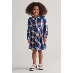 Gant Checked Flanell Dress modrá