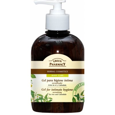Green Pharmacy Body Care Marigold & Tea Tree gel na intimní hygienu (0% Parabens, Artificial Colouring) 370 ml